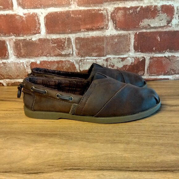 Bobs Womens Loafers Size 7.5 Brown Leather Slip-Ons - Picture 3 of 6